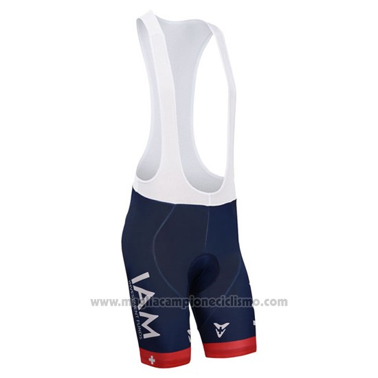 2015 Abbigliamento Ciclismo IAM Blu Manica Corta e Salopette